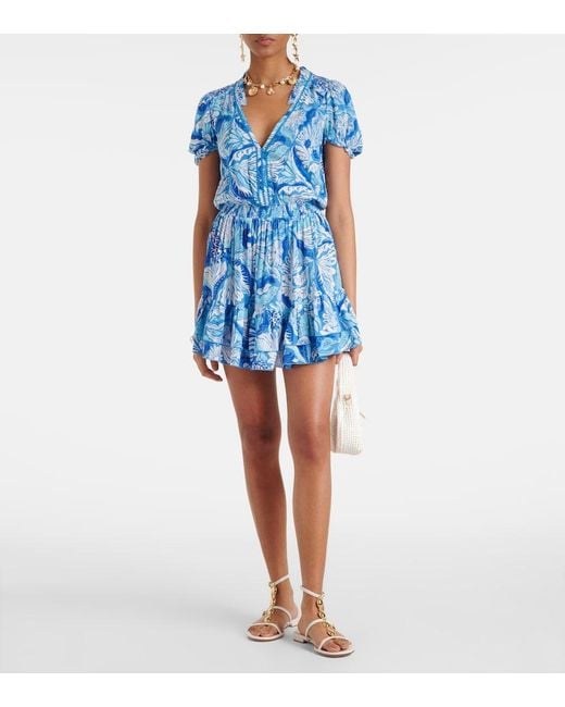 Poupette Blue Bibi Floral Minidress