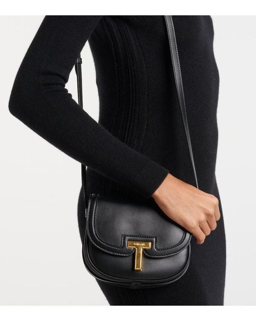 Tom Ford Black Wallis Small Leather Shoulder Bag