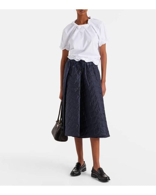 Prada White Cotton Jersey T-Shirt