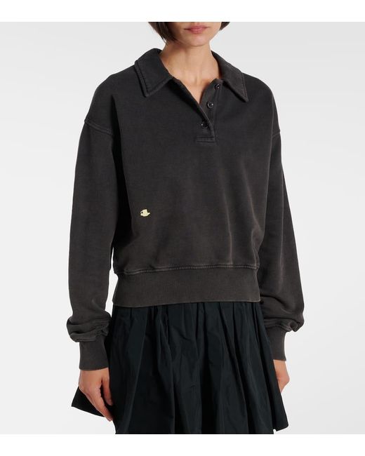 J.W. Anderson Black Cotton Polo Sweatshirt
