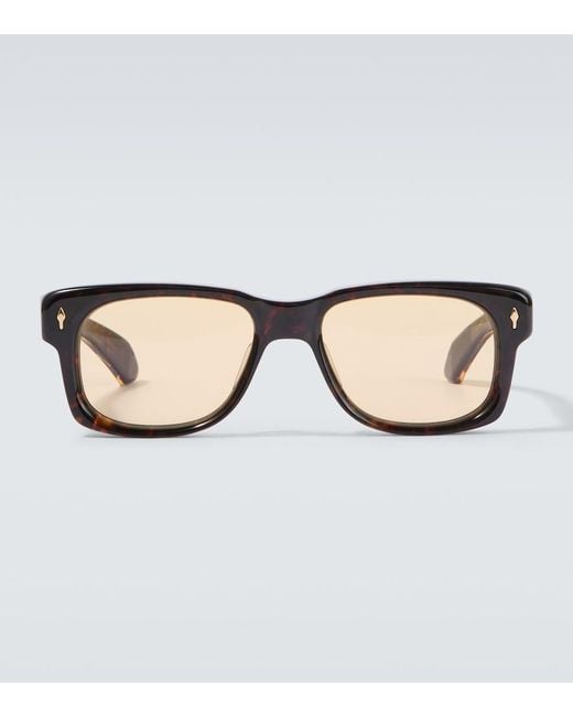 Jacques Marie Mage Brown Fly Square Sunglasses for men