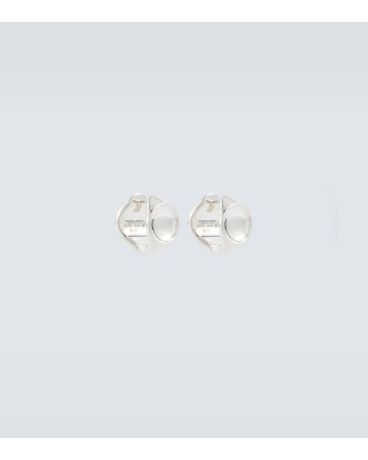 Bottega Veneta White Sterling Silver Earrings for men