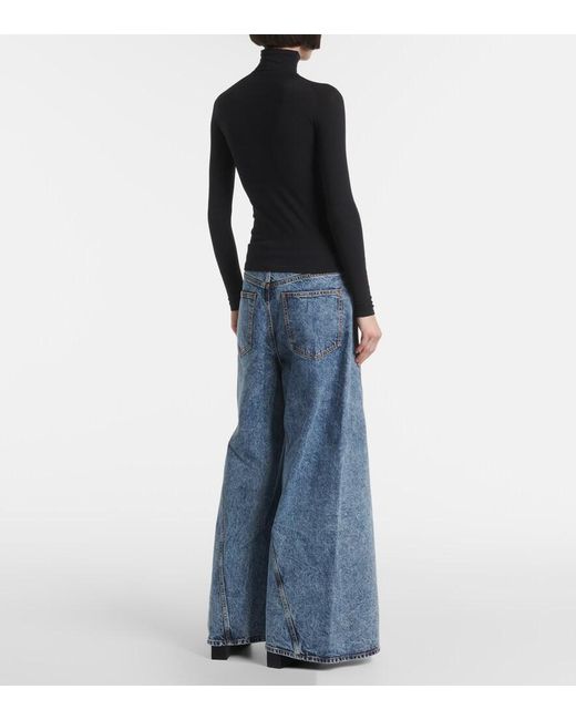 Alaïa Blue Jersey Top