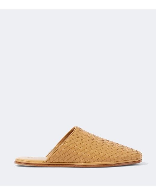 Bottega Veneta Natural Sunday Intrecciato Leather Mules for men