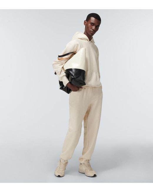 Les Tien Multicolor Cropped Hooded Sweatshirt for men
