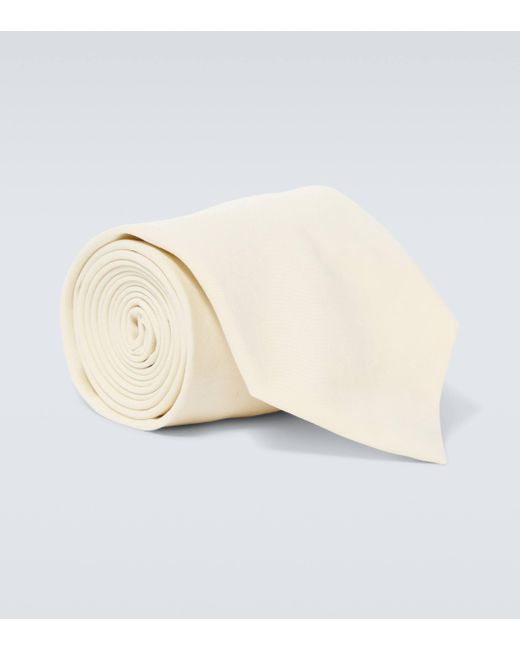 Auralee Natural Cotton Twill Tie for men