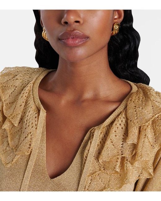 Pendientes Ellis Chapados En Oro Jennifer Behr de color Metallic