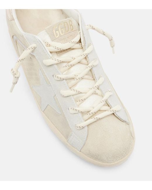 Golden Goose Deluxe Brand White Super Star Suede Sneakers