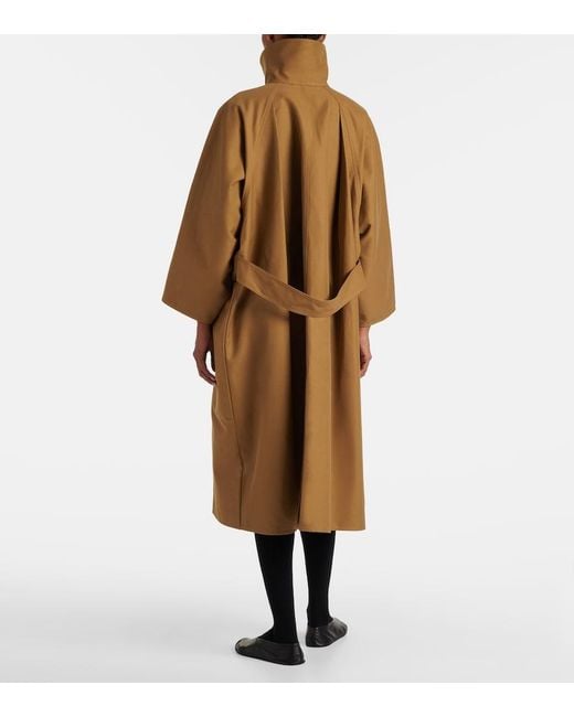 Abrigo Aurore De Algodon The Row de color Brown