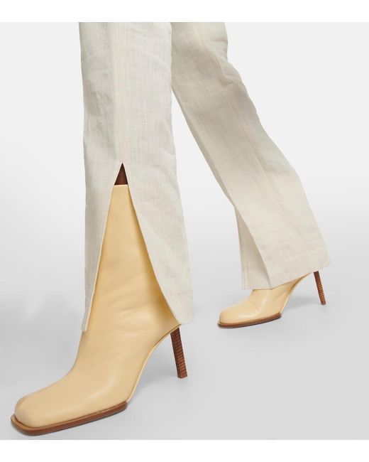 Jacquemus Natural Mismatched Bootie