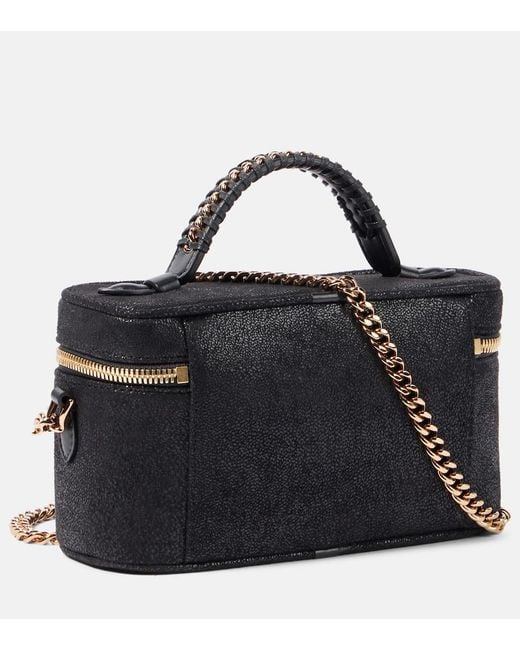 Stella McCartney Black Falabella Mini Faux-Leather Shoulder Bag