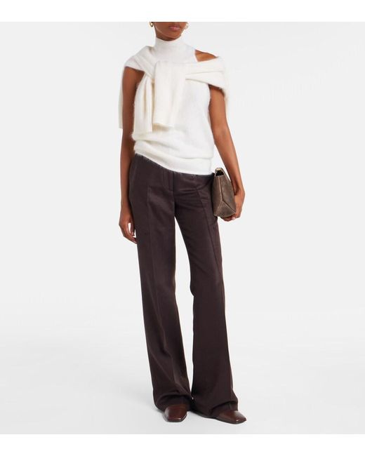 Lisa Yang White Leya Knitted Cashmere Tank Top
