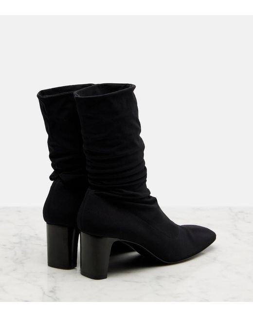 The Row Black Felice Ankle Boots