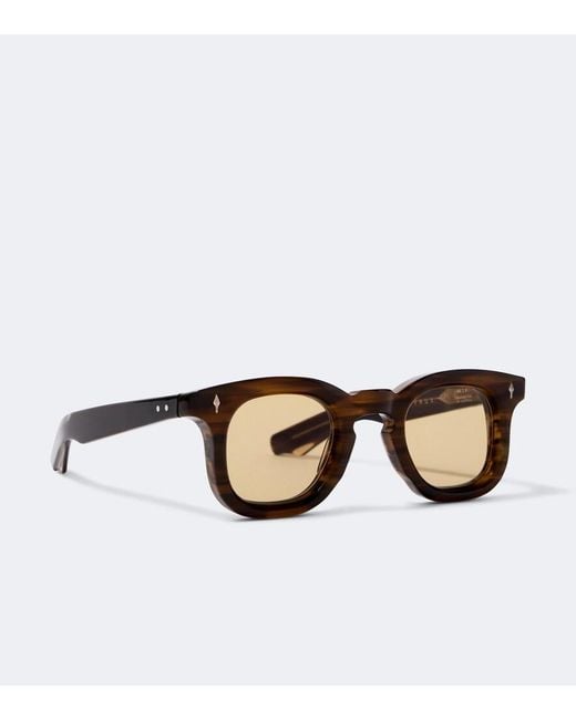 Jacques Marie Mage Brown Devaux Round Sunglasses for men