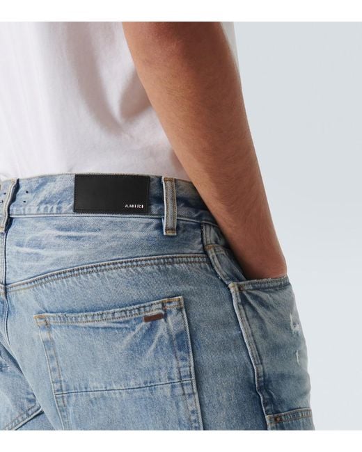 Amiri Mid-Rise Straight Jeans in Blue für Herren