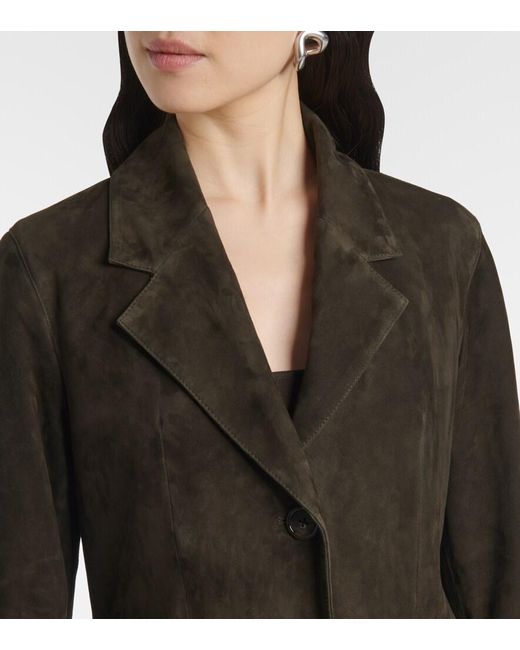 Totême  Brown Suede Coat