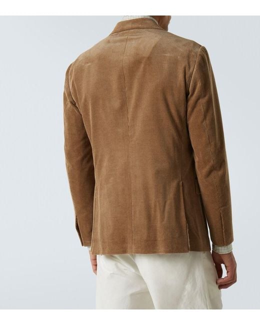 Ralph Lauren Brown Kent Cotton And Cashmere Corduroy Blazer for men