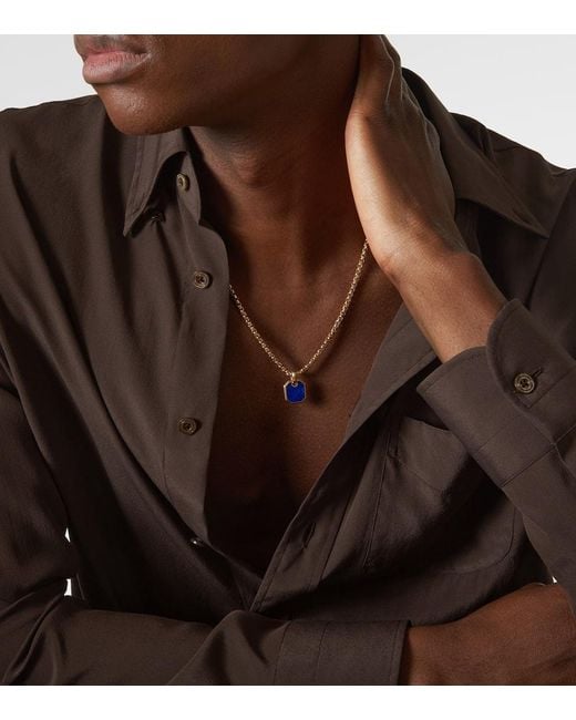 David Yurman Anhaenger Amulets Aus 18Kt Gelbgold Mit Lapislazuli in Blue für Herren