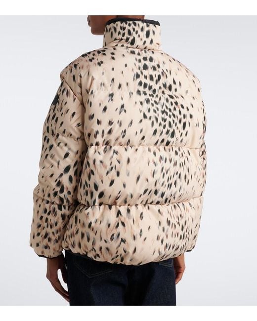 Moncler Natural Printed Technical Down Jacket