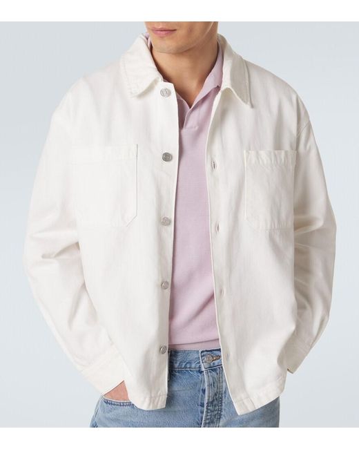FRAME White Cotton-Blend Overshirt for men