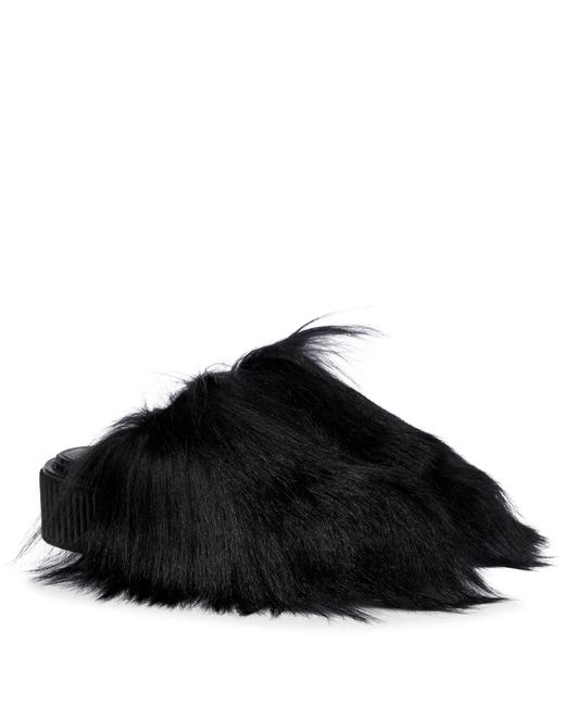 Highland Long Hair Yak Plush Slippers Warm Cozy Animal - Temu Canada