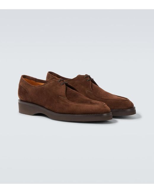 John Lobb Schnuerschuhe Ted Aus Veloursleder in Brown für Herren