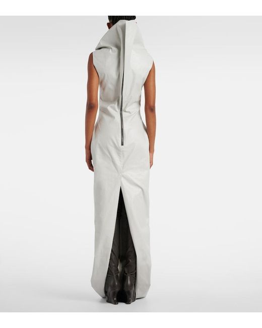 Rick Owens White Winged Long Dress