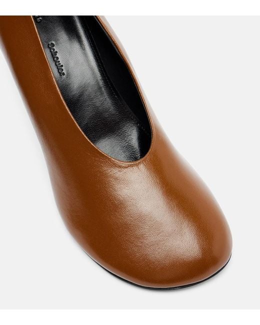 Proenza Schouler Brown Glove Leather Pumps