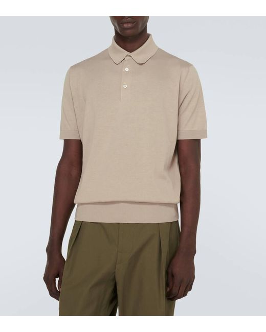 Loro Piana Natural Cotton Polo Shirt for men