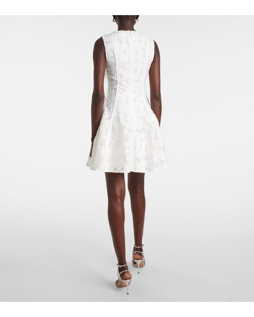 Jonathan Simkhai White Sylvia Jacquard Minidress