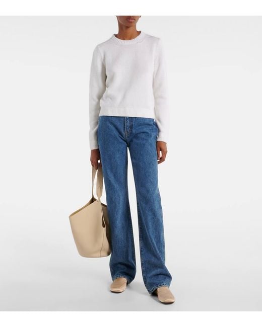 Jeans Rectos Danielle De Tiro Alto Khaite de color Blue
