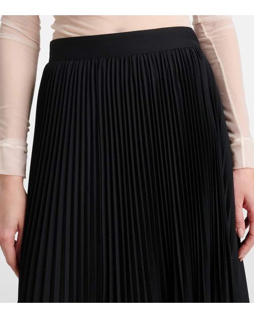 Junya Watanabe Black Maxirock Aus Einem Wollgemisch