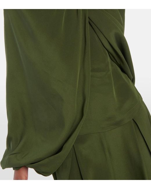 Blusa drapeada Co. de color Green