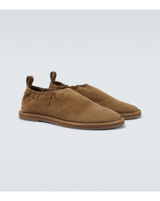 Studio Nicholson Brown Korine Suede Slip-On Shoes for men