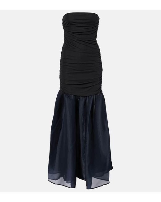 Abito Lungo Liya di Staud in Blue