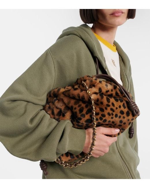 Loewe Brown Flamenco Medium Calf Hair Shoulder Bag