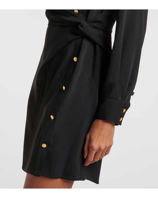 Veronica Beard Black Wickelkleid Wright