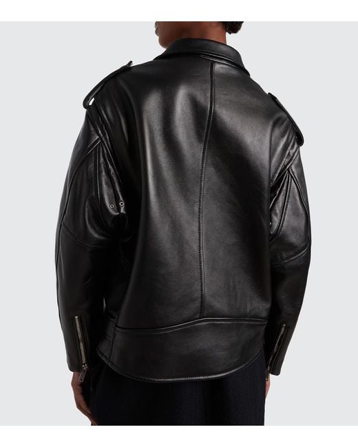 Prada Black Leather Biker Jacket