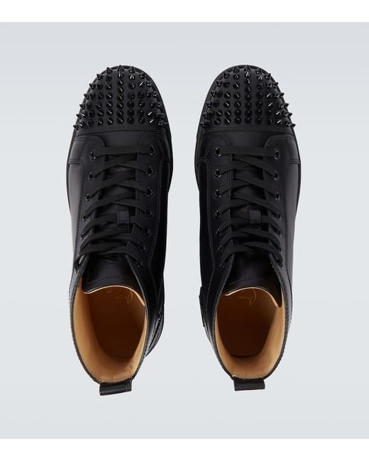 Zapatillas Louis Junior Spikes Altas Christian Louboutin de hombre de color Black