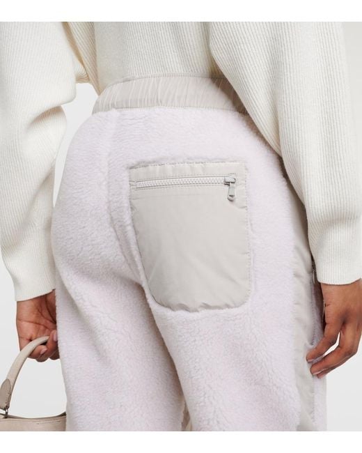 Brunello Cucinelli White Wool-Blend Sweatpants