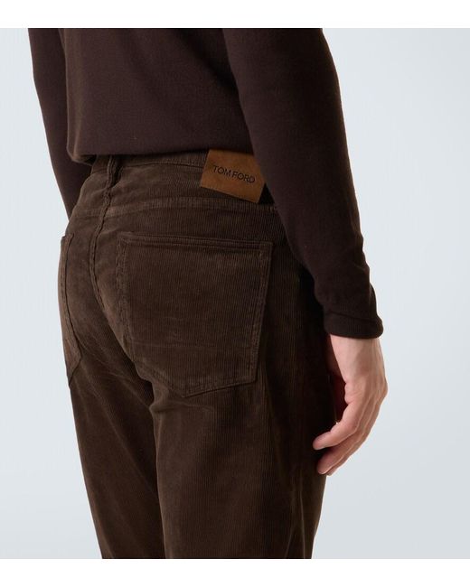 Tom Ford Brown Mid-Rise Slim Jeans for men