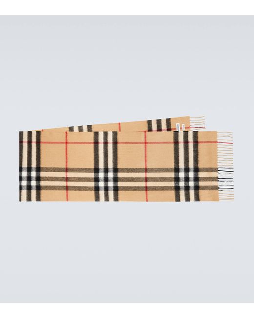 Burberry Natural Cashmere Scarf for men