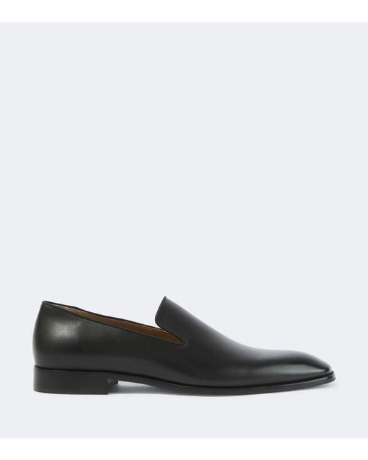Christian Louboutin Black Danny Flex Leather Loafers for men