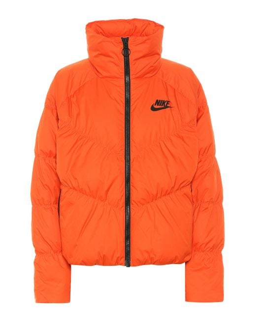 Nike Orange Down Jacket