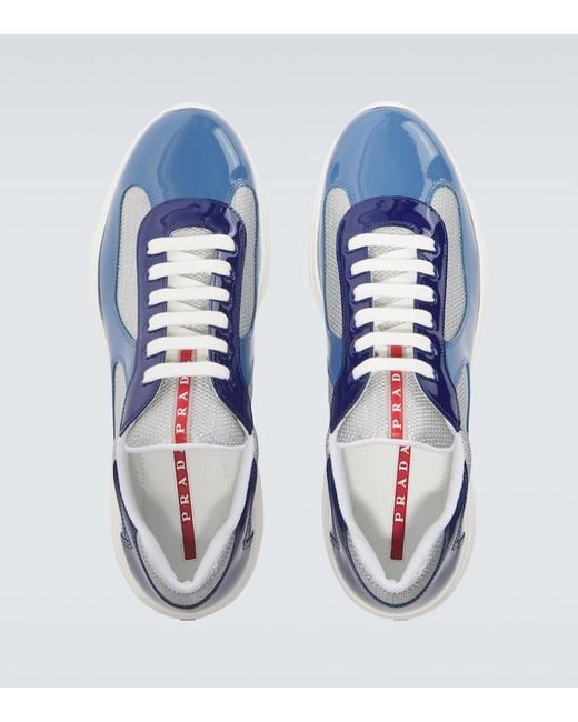Prada Blue America's Cup Sneakers for men