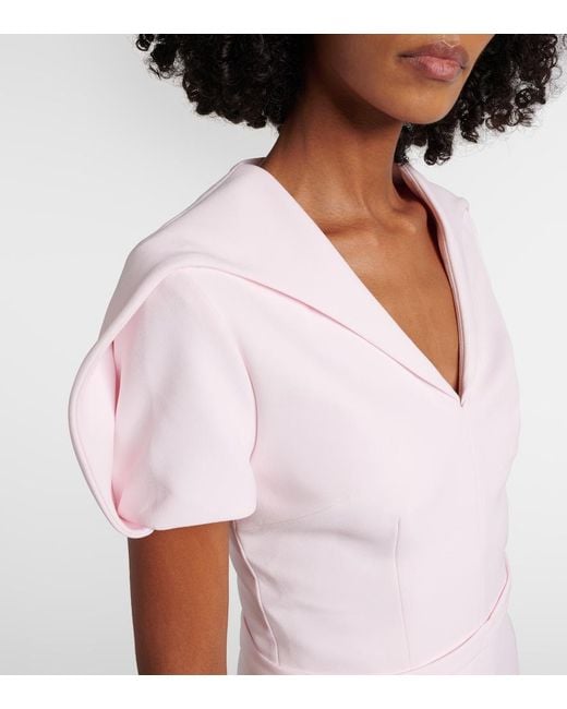 Safiyaa Pink Leighton Crepe Top