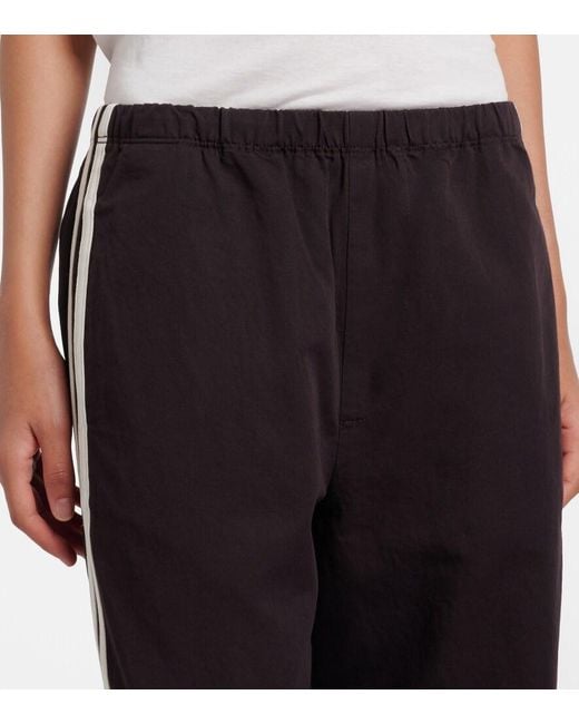 Citizens of Humanity Black Aurora Cotton-Blend Wide-Leg Track Pants