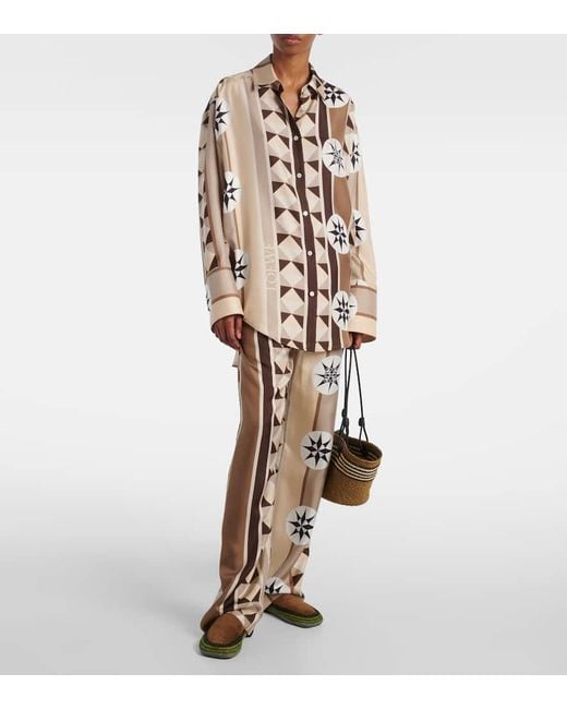 Loewe Brown X Paula's Ibiza Suede Raffia-Trim Rio Slippers