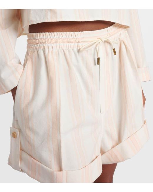 Shorts A Righe di Chloé in Natural