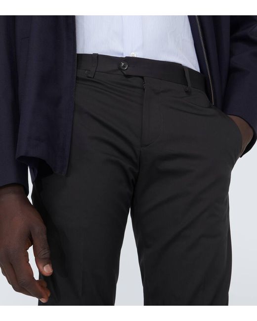Lardini Blue Cotton Straight Pants for men